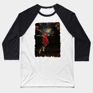 LeBron James - Slam Dunk Vintage Baseball T-Shirt
